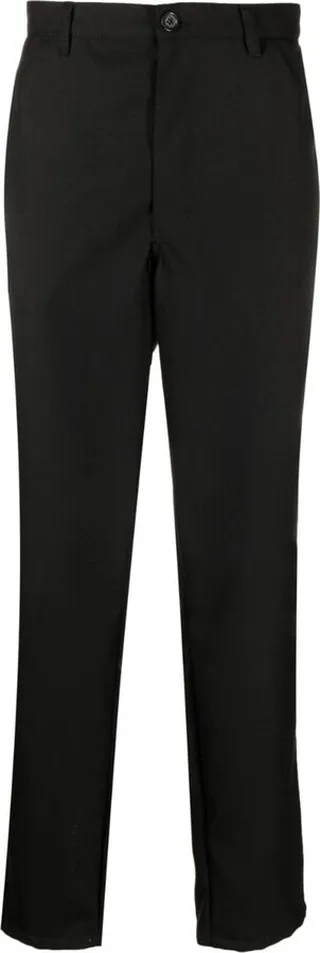 Mid-Rise Straight-Leg Trousers