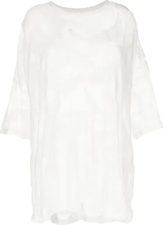 Flocked Semi-Sheer Tunic