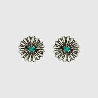 Floral motif cufflinks