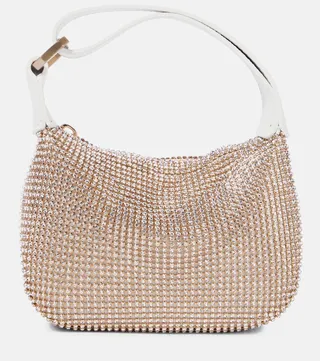 Moonbag Mini embellished leather clutch