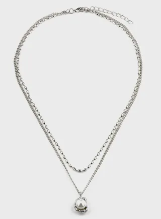 Pearl Pendant Necklace Set