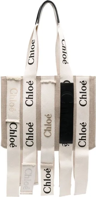 Neutral Woody Medium Tote Bag