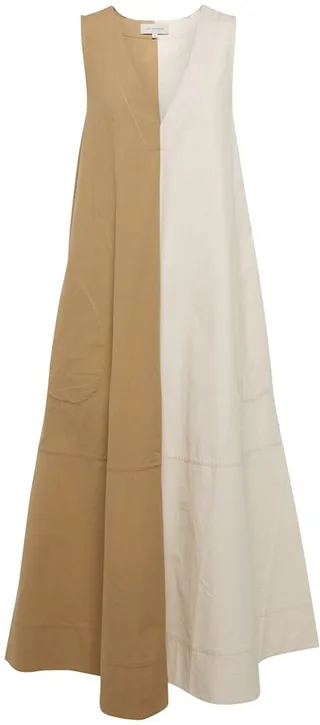 Preston Apron colorblocked cotton dress