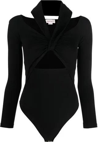ALEXANDER MCQUEEN- Cut-out Bodysuit