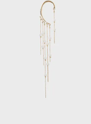 Pearl Tassel Earcuff