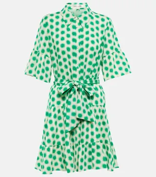 Beata belted shirt dress