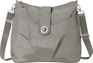 Baggallini Helsinki Crossbody Hobo (Sterling Shimmer) Handbags