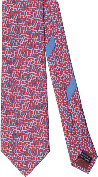 Salvatore Ferragamo Micro Pattern Printed Tie