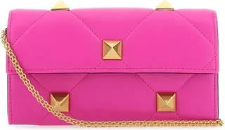 Valentino Garavani Roman Stud Foldover Top Shoulder Bag