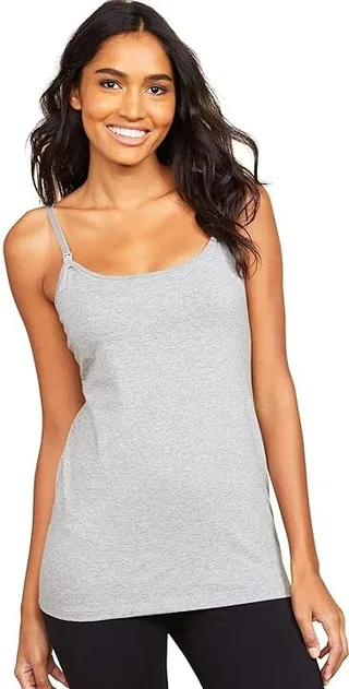 Motherhood Maternity Motherhood Maternity Women's Clip Down Nursing Tank Top Cami (Heather Grey) Women's Clothing