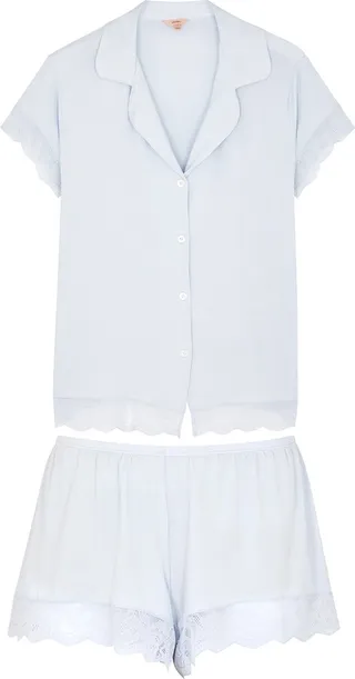 Eberjey Malou Lace-trimmed Stretch-jersey Pyjama Set