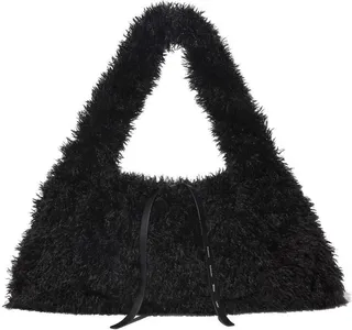 Faux-Shearling Tote Bag