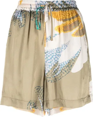 Fluid patterned shorts