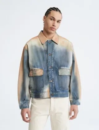 Khakis Bleached Denim Trucker Jacket