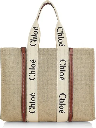 Large Woody Canvas Tote
