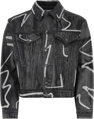 Moschino Buttoned Long-Sleeved Denim Jacket