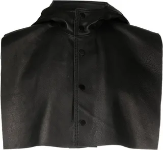 Leather Hooded Cape