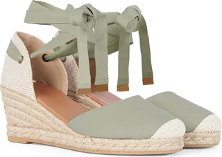 Candice Ankle Tie Espadrille Wedge