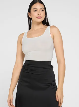 Square Neck Knitted Body
