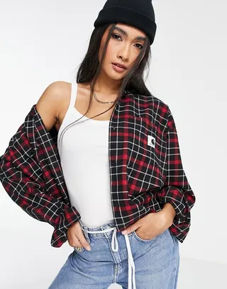 Carhartt WIP relaxed shirt in flannel check