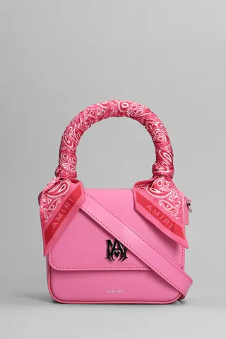 Shoulder Bag In Rose-pink Leather