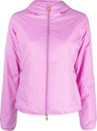Logo Patch Hooded Jacket