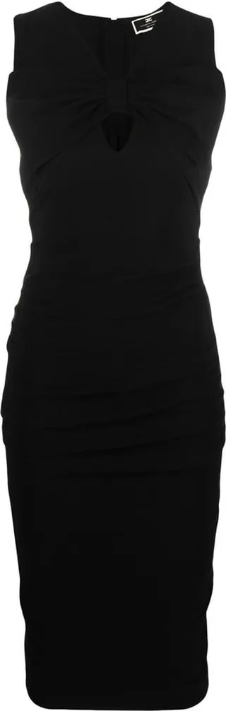 Bow-Detail Midi Dress