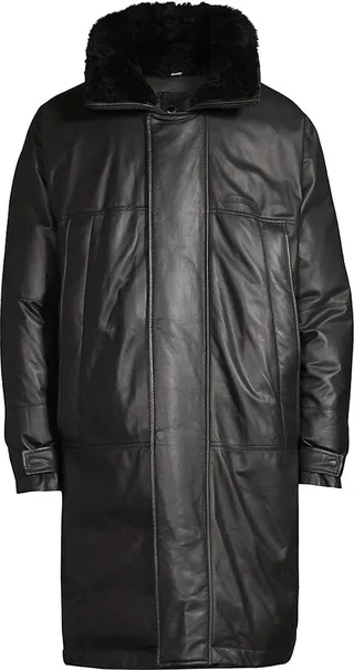 Murillo Leather Puffer Parka