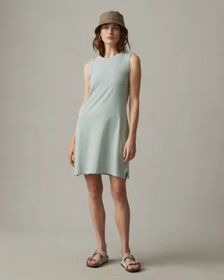 Muscle Tee Dress - Aqua Grey