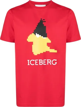 graphic-print stretch-cotton T-shirt