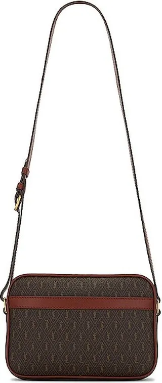 Saint Laurent Le Monogramme Camera Bag in Brown