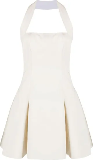 Hila pleated halterneck dress
