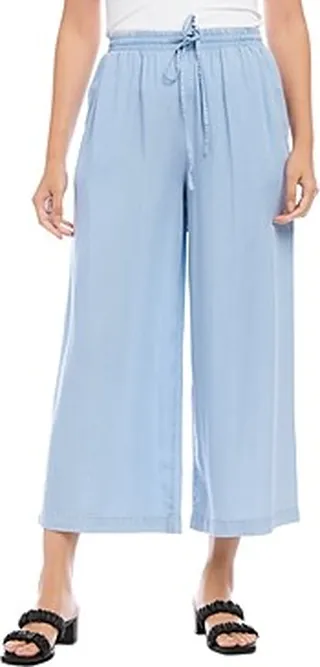 Karen Kane Cropped Chambray Pants