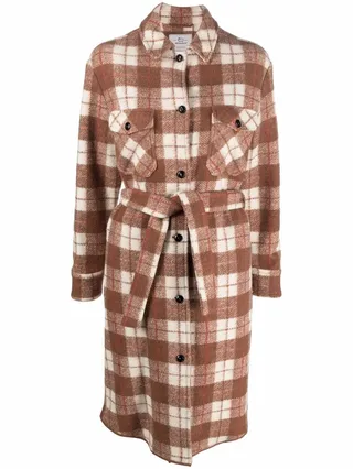 Gentry check-print overshirt