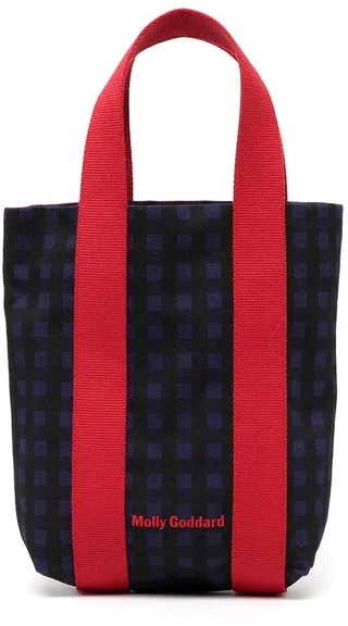 Check-Print Tote Bag