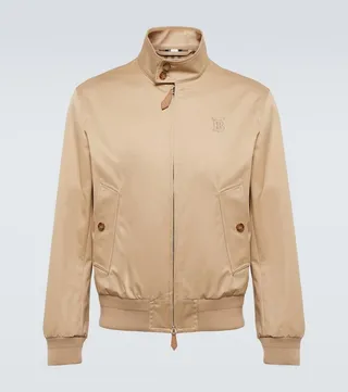 Cotton twill bomber jacket