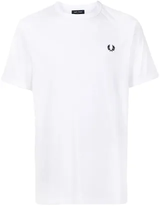 Ringer embroidered logo T-shirt