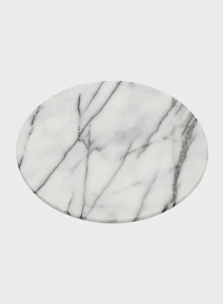 White Marble Lazy Suzan Tray