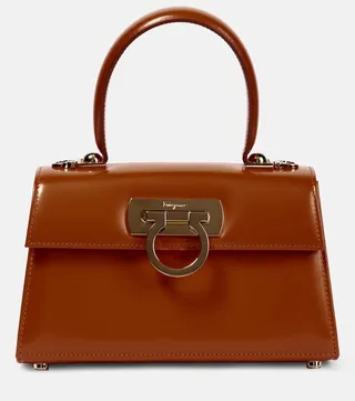 Gancini Small leather tote bag