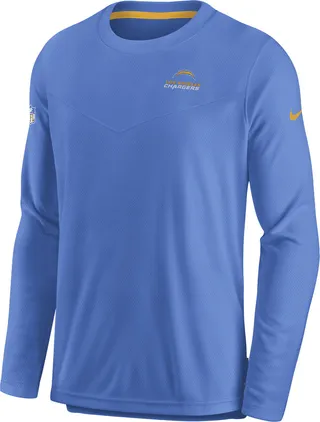 Nike Men's Dri-FIT Lockup (NFL Los Angeles Chargers) Long-Sleeve Top in Blue