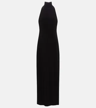 Turtleneck maxi dress