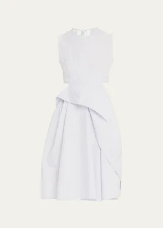 Seero Draped Open-Back Dress