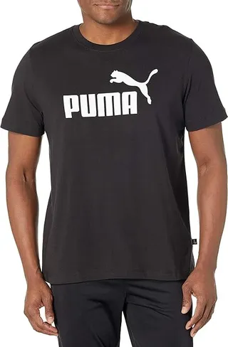PUMA Essentials Logo Tee (Puma Black) Men's T Shirt