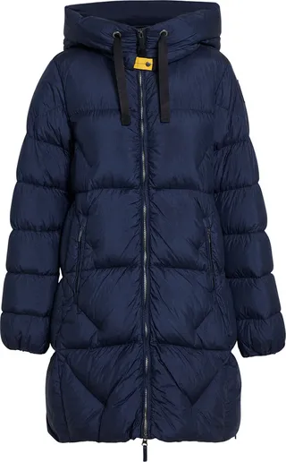 Harmony quilted shell hooded down coat
