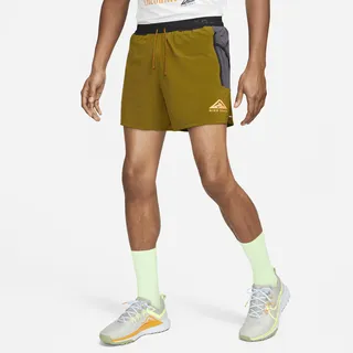 Nike Men's Trail Second Sunrise Dri-FIT 5" Brief-Lined Running Shorts in Brown