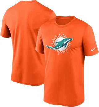 Men's Nike Orange Miami Dolphins Logo Essential Legend Performance T-shirt