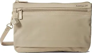 Hedgren Emma Crossover 3 Compartment FRID (Cashmere Beige) Cross Body Handbags