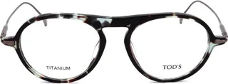 Tod's Tortoise Shell Oval Frame Glasses