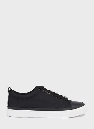Vulcanised Monogram Lace Up Sneakers