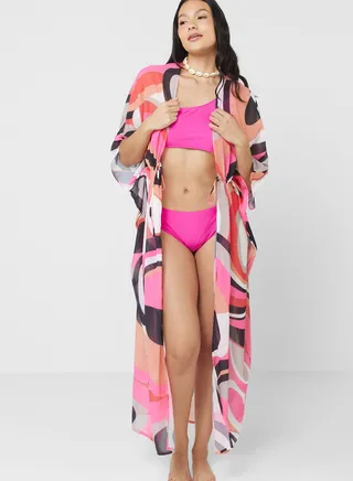 Printed Beach Coverup